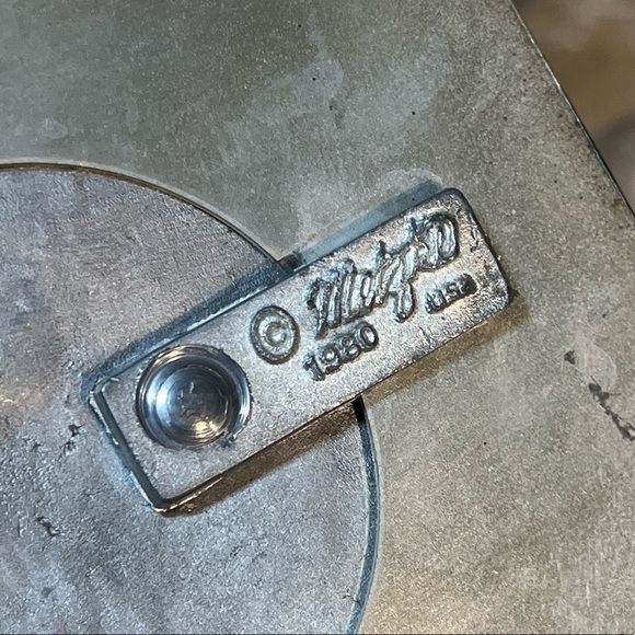 Metzke Pewter Nautical Sand Dollar Beach Design Bookends Maker Mark Vintage 1980 - Picture 8 of 16